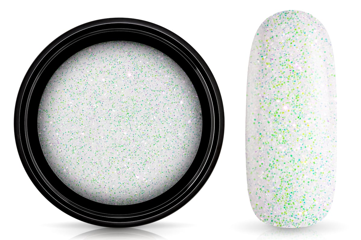 Jolifin LAVENI Glitterpuder - white gloss