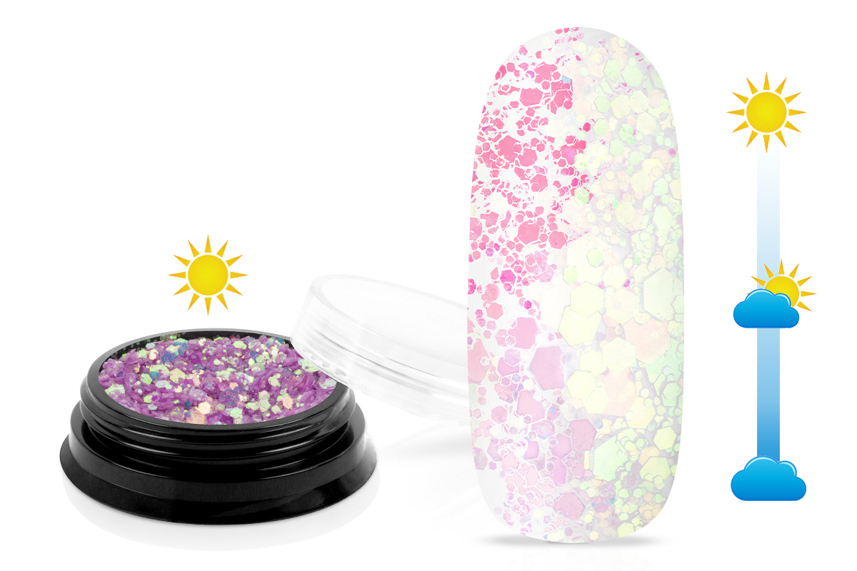 Jolifin LAVENI Solar Glitter - magenta