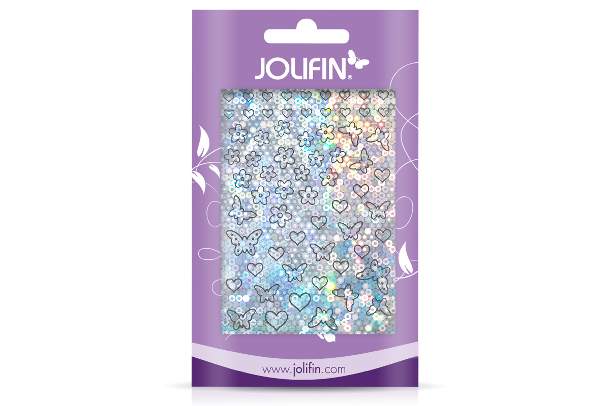Jolifin Aurora Sticker - Butterfly Mix silver Galaxy
