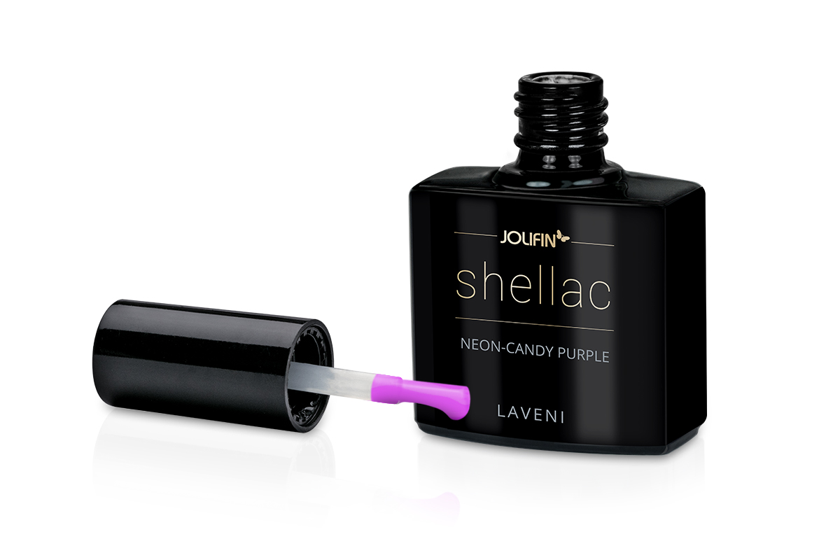 Jolifin LAVENI Shellac - neon-candy purple 10ml