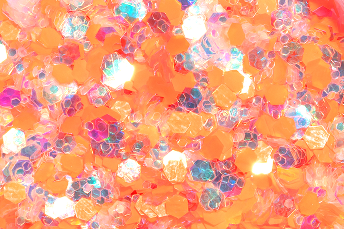 Jolifin Neon Mermaid Glitter - orange