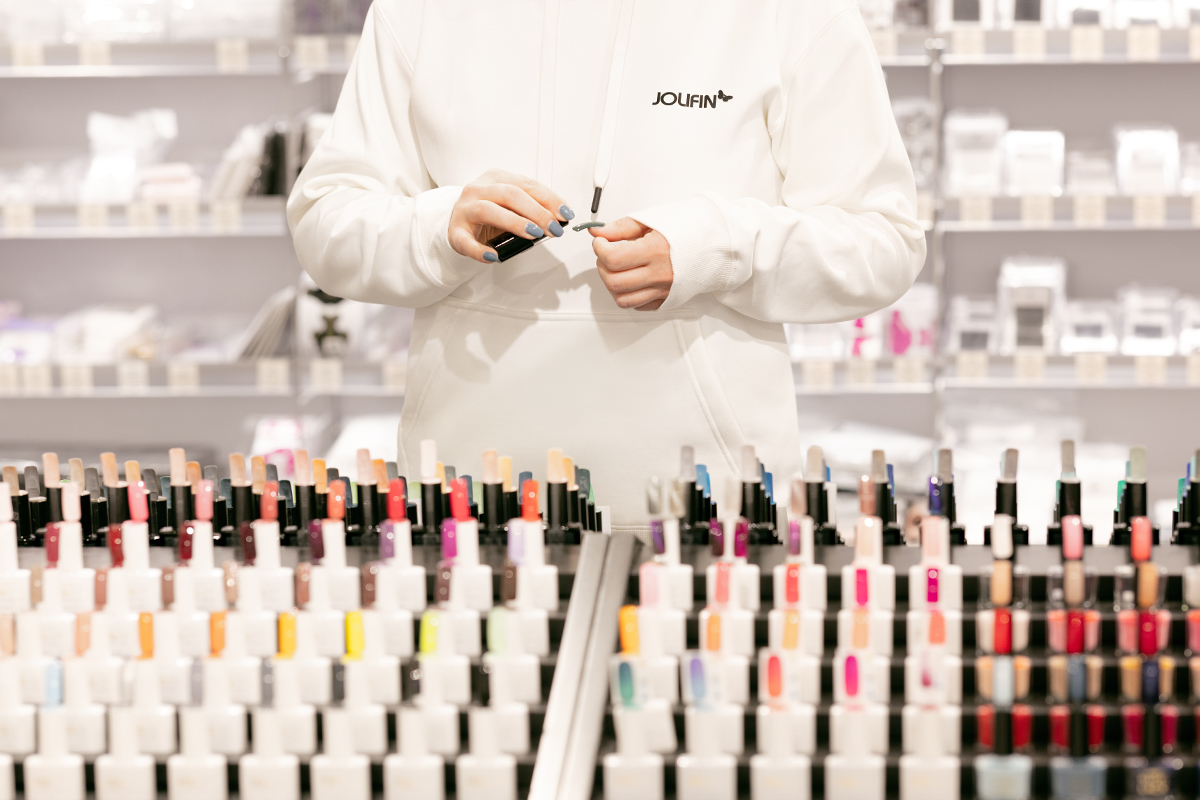 Jolifin Pullover Hoodie Off-White - Gr. M