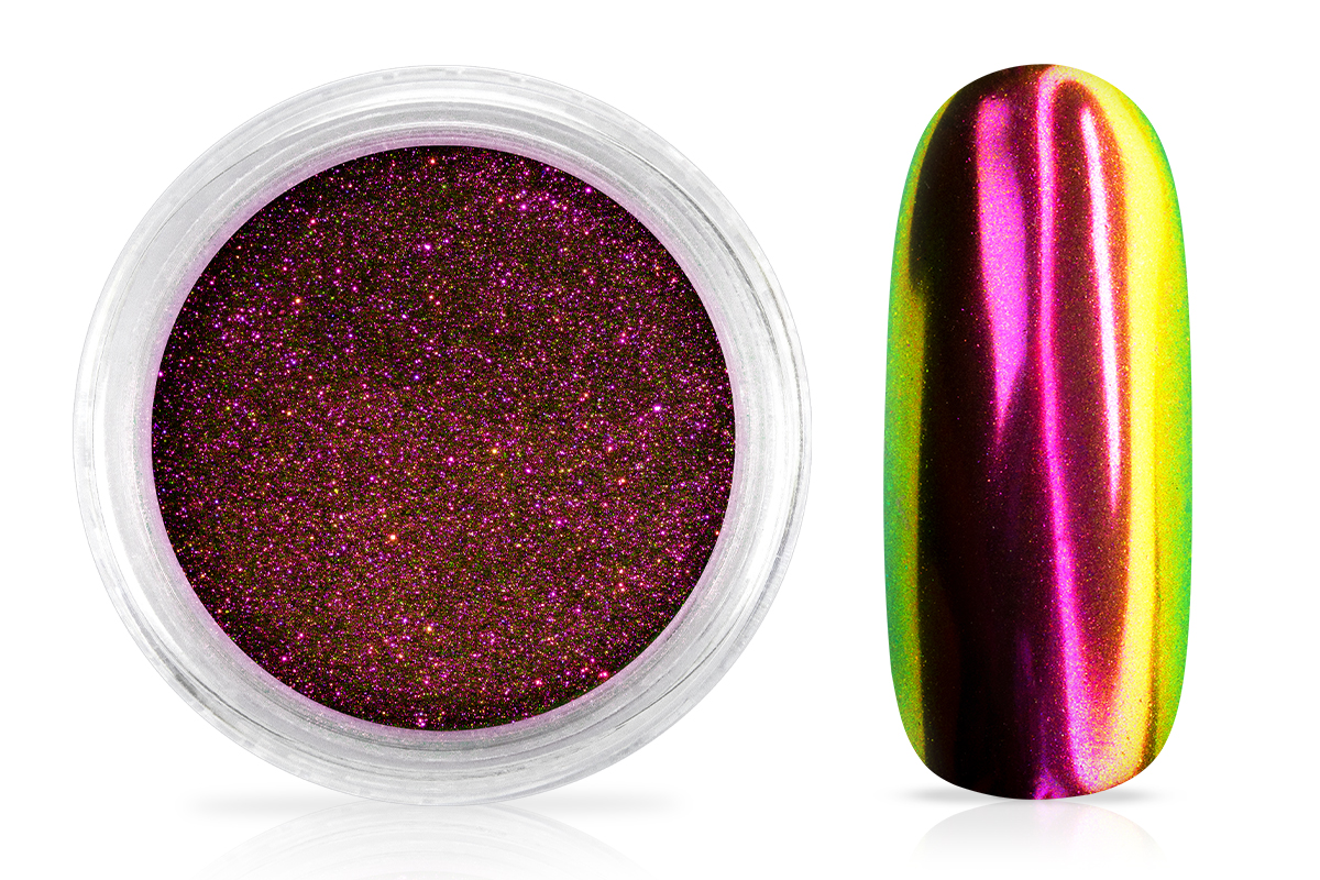 Jolifin Super Mirror-Chrome Pigment - FlipFlop pink & green