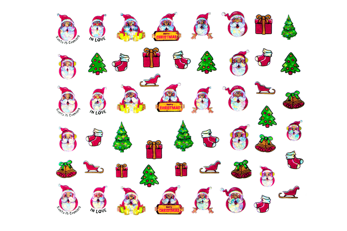 Jolifin LAVENI XL Sticker - hologram christmas No. 1