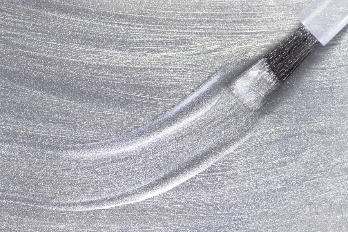 Jolifin LAVENI 3in1 Shellac - satin pearl silver 10ml