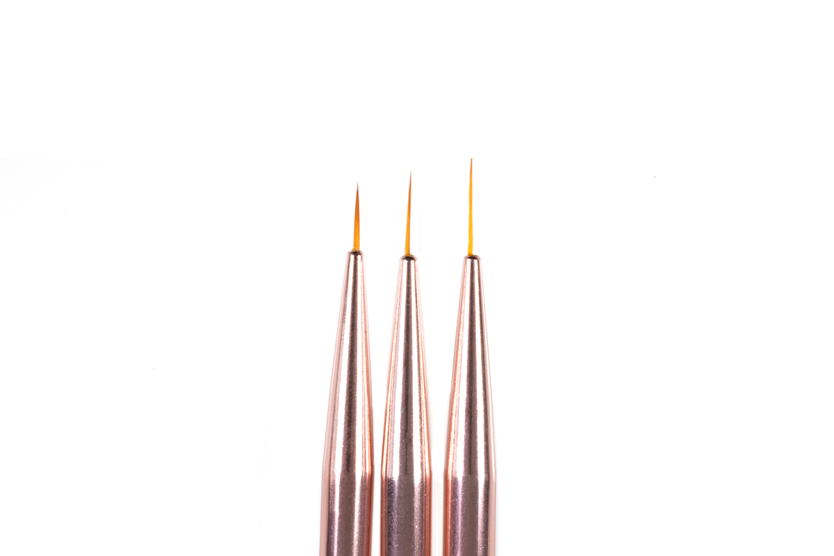 Jolifin Nailart Pinselset - Fineliner rosé-gold 