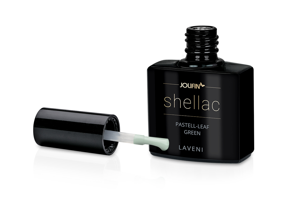 Jolifin LAVENI Shellac - pastell-leaf green 10ml