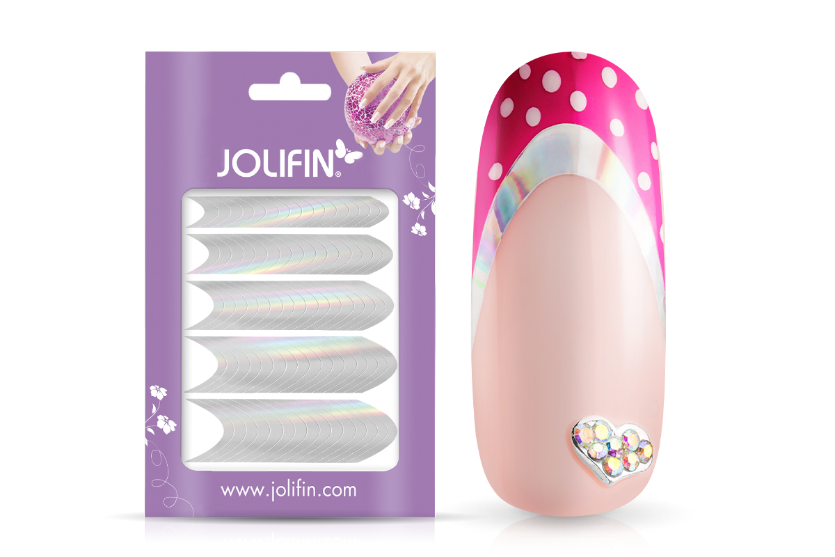 Jolifin Chrome French Sticker silber