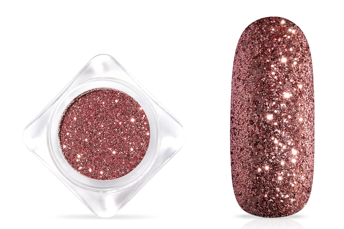 Jolifin glitter powder - rose gold