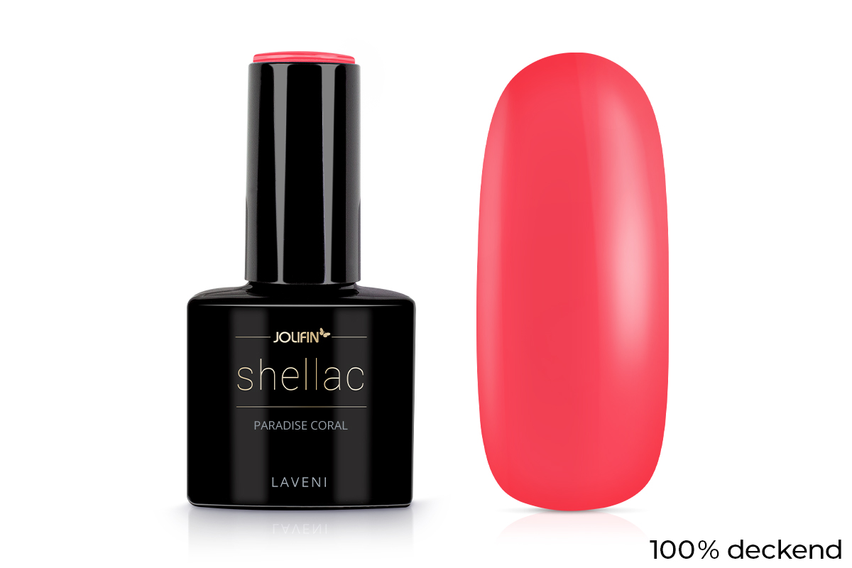 Jolifin LAVENI Shellac - paradise coral 10ml