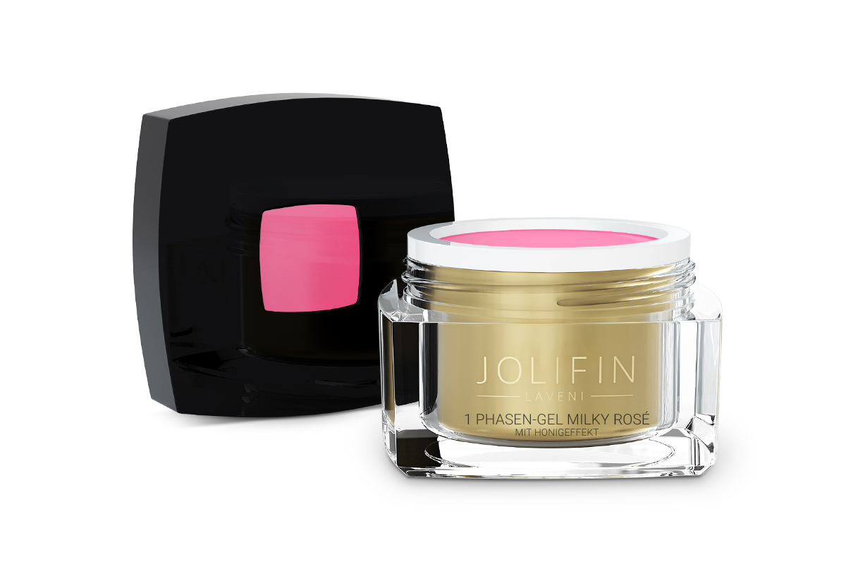 Jolifin LAVENI - 1Phasen-Gel milky-rosé mit Honigeffekt 15ml 