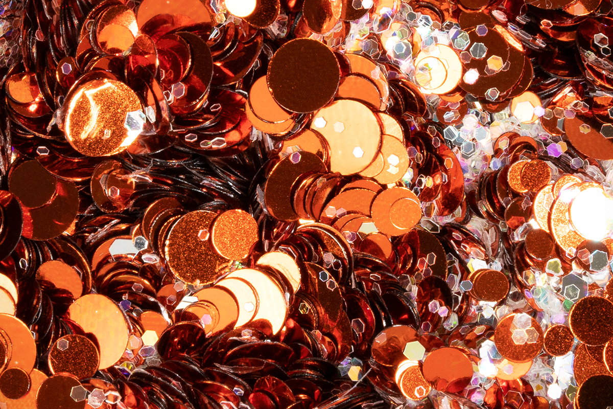 Jolifin LAVENI Glossy Mirror Glitter - copper