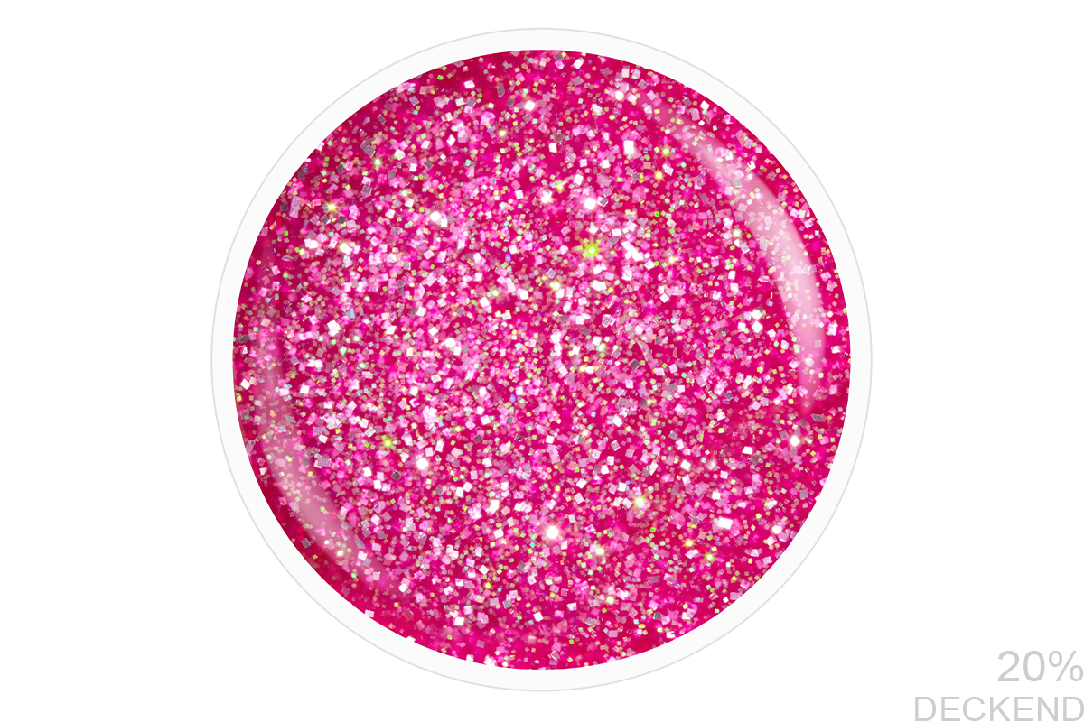 Jolifin Farbgel girly pink Glitter 5ml