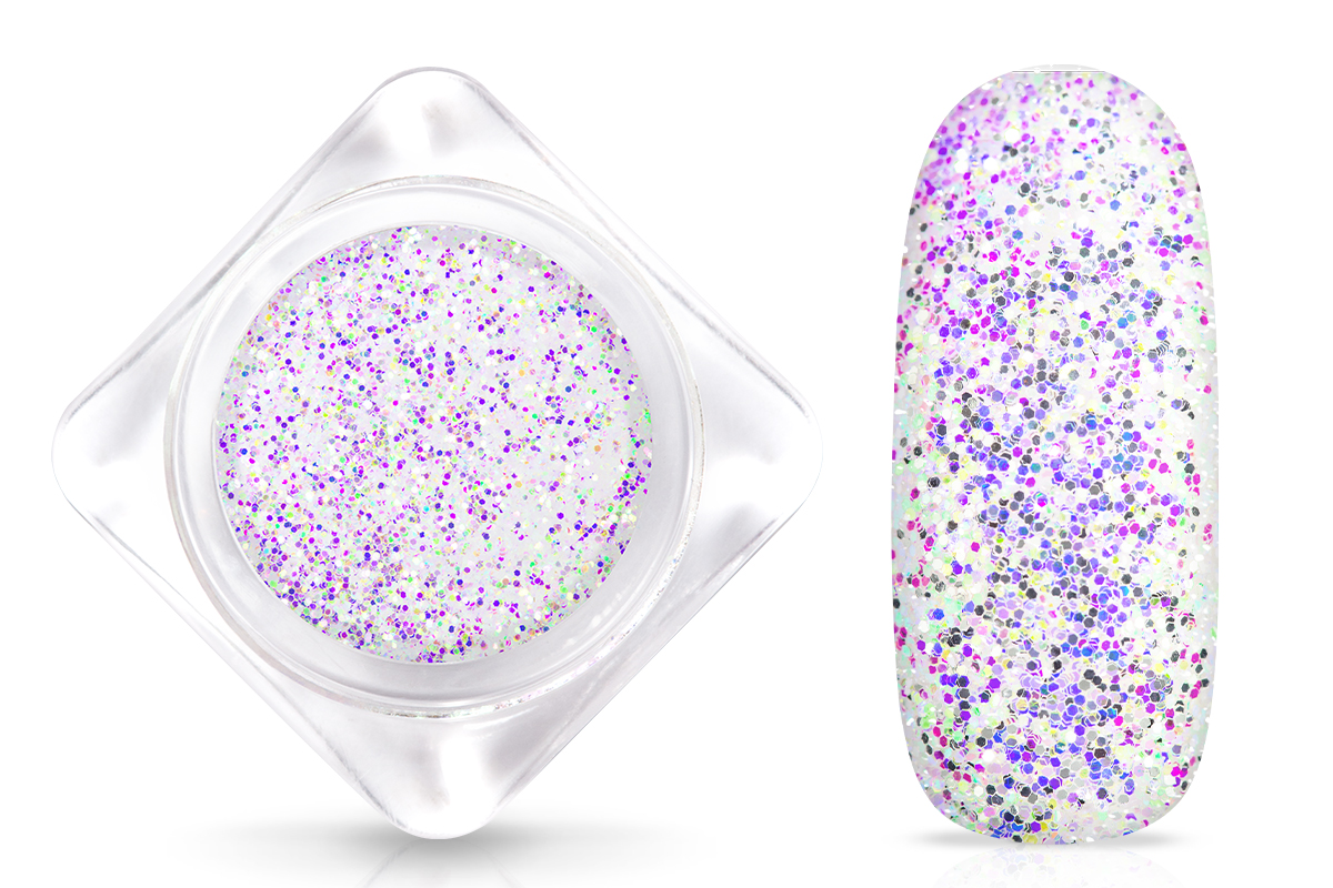 Jolifin White Mermaid Glitter - purple-green