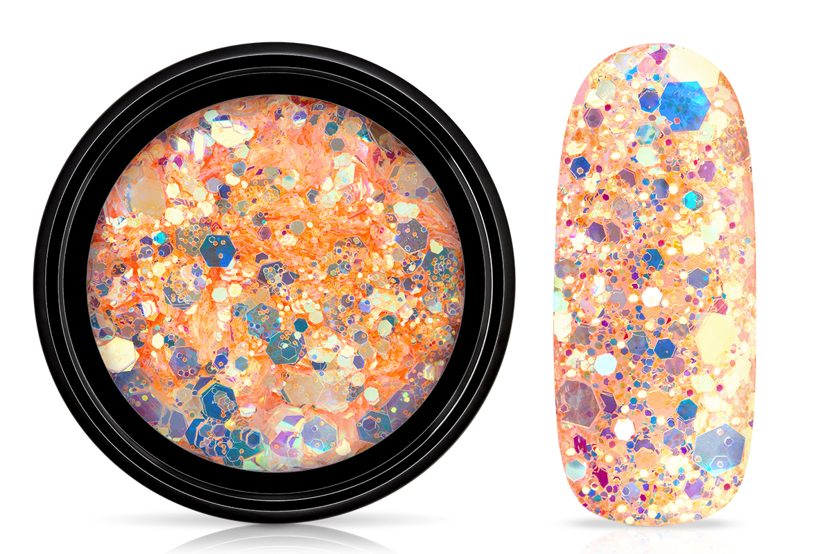 Jolifin LAVENI Mermaid Glitter - happy orange