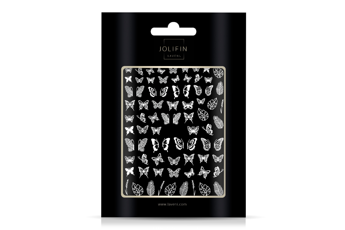 Jolifin LAVENI XL Sticker - Butterfly white