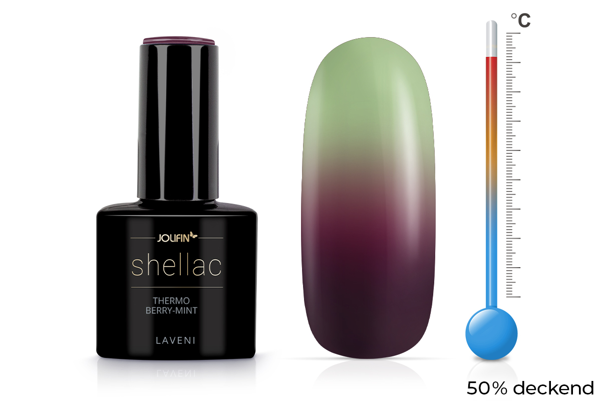 Jolifin LAVENI Shellac - Thermo berry-mint 10ml