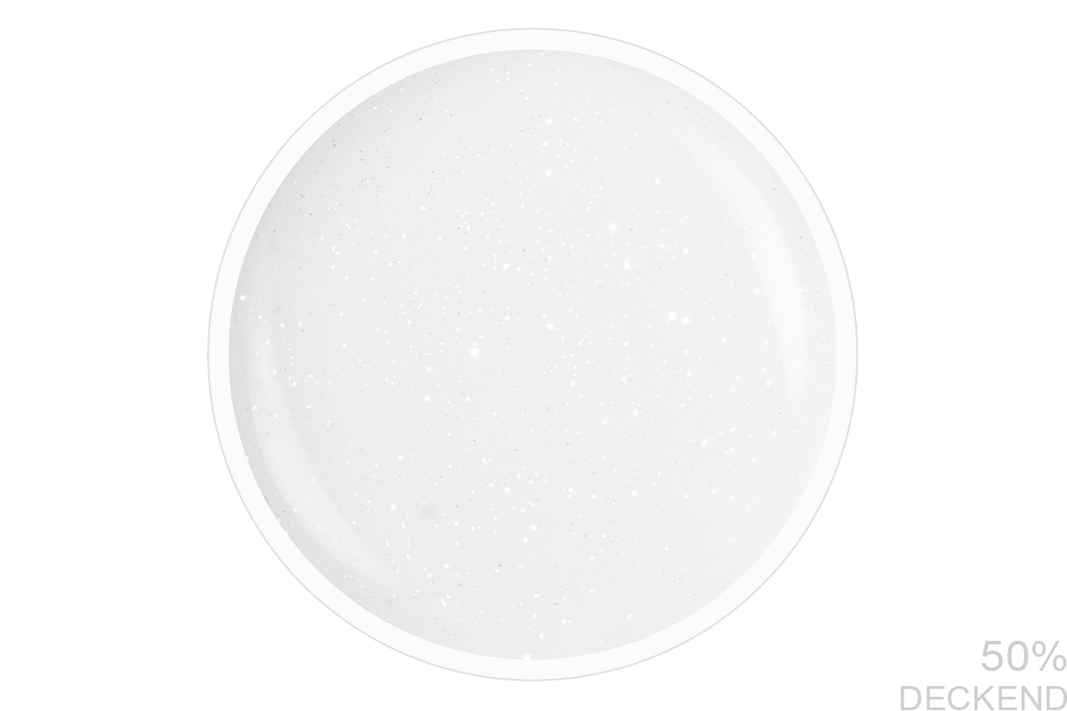 Jolifin LAVENI Shellac - creamy white glimmer 10ml