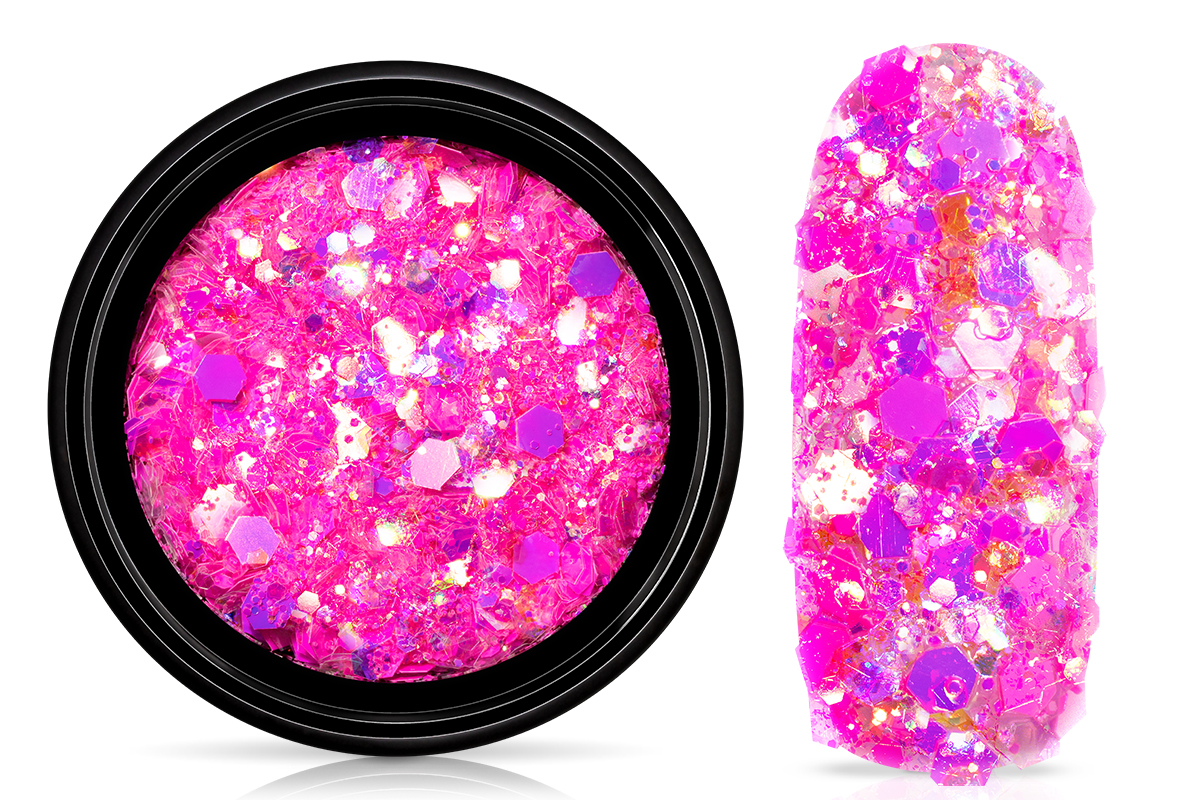 Jolifin LAVENI Festival Glitter - pastell neon-magenta