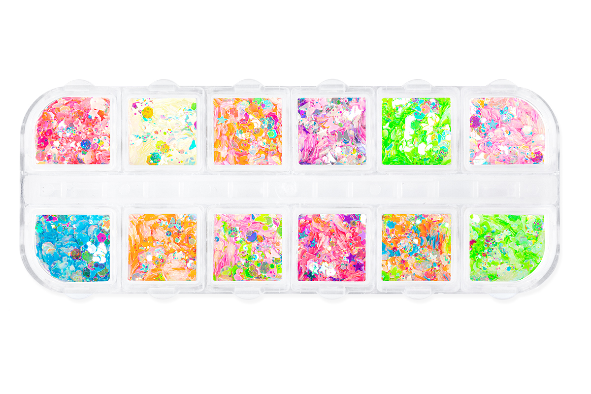 Jolifin XL Display - Neon & Pastel Glitter