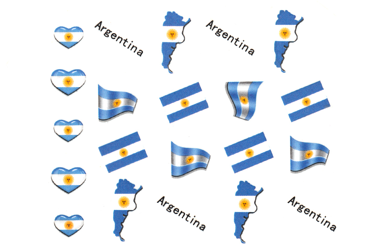 Jolifin Länder Tattoo - Argentina