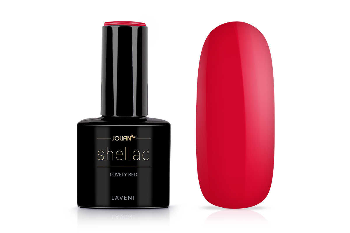 Jolifin LAVENI Shellac - lovely red 10ml