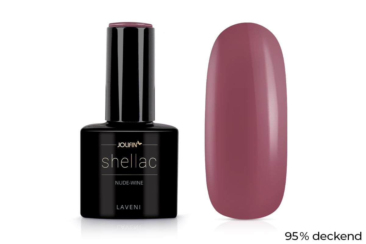 Jolifin LAVENI Shellac - nude-wine 10ml
