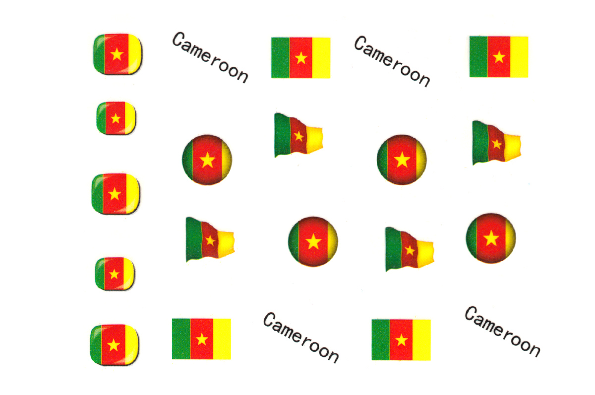 Jolifin Länder Tattoo - Cameroon