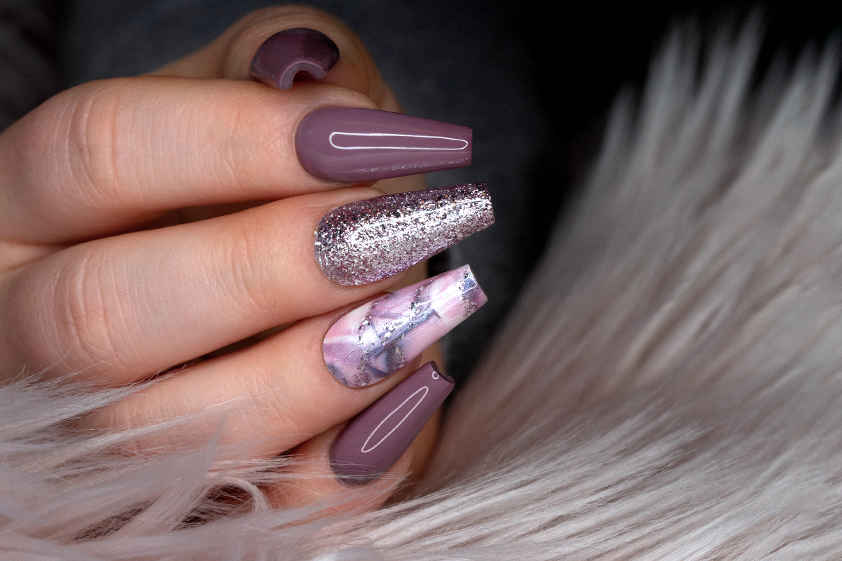 Jolifin Transfer Nagelfolie XL - Chrome lavender