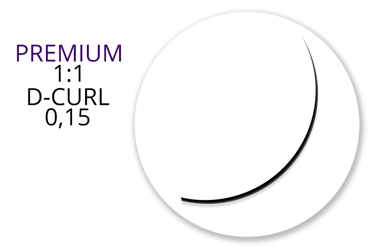 Jolifin Lashes - Premium MixBox - 1:1 D-Curl 0,15