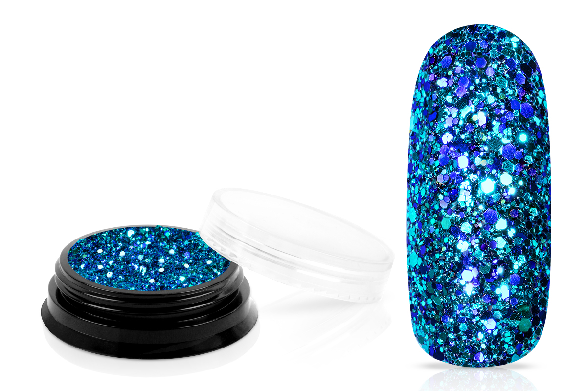 Jolifin LAVENI Luxury Glitter - türkis blue