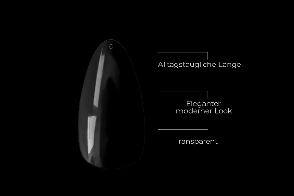 Jolifin 120er Tipbox Press-On ovale Mandel