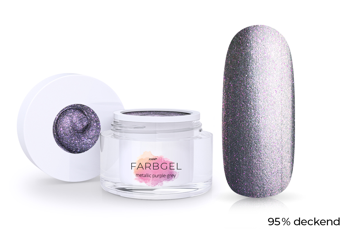Jolifin Farbgel metallic purple-grey 5ml