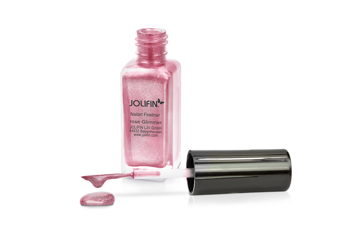 Jolifin Nailart Fineliner rose Glimmer 10ml