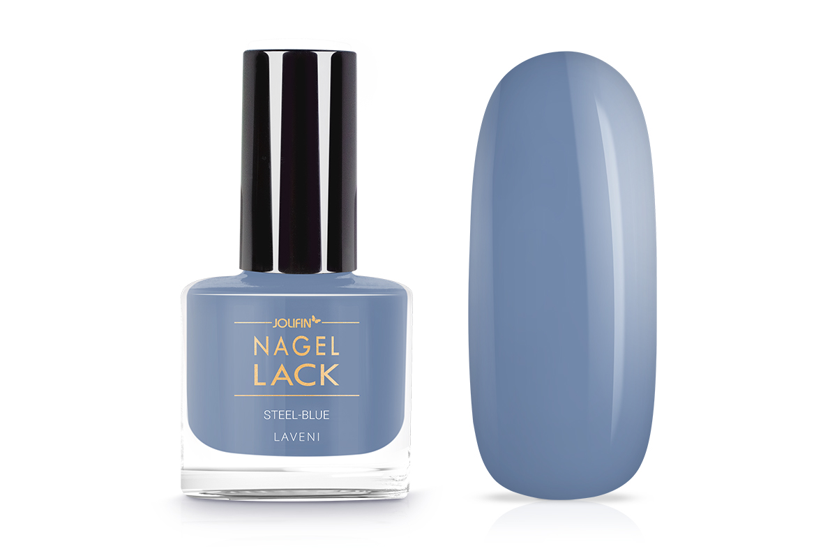 Jolifin LAVENI Nagellack - steel-blue 9ml