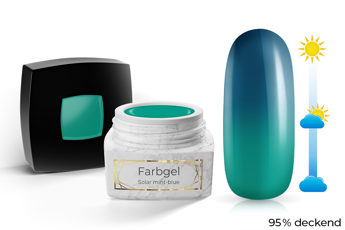 Jolifin LAVENI PRO Colour Gel - Solar mint-blue 5ml