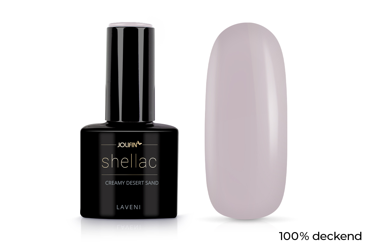 Jolifin LAVENI Shellac - creamy desert sand 10ml