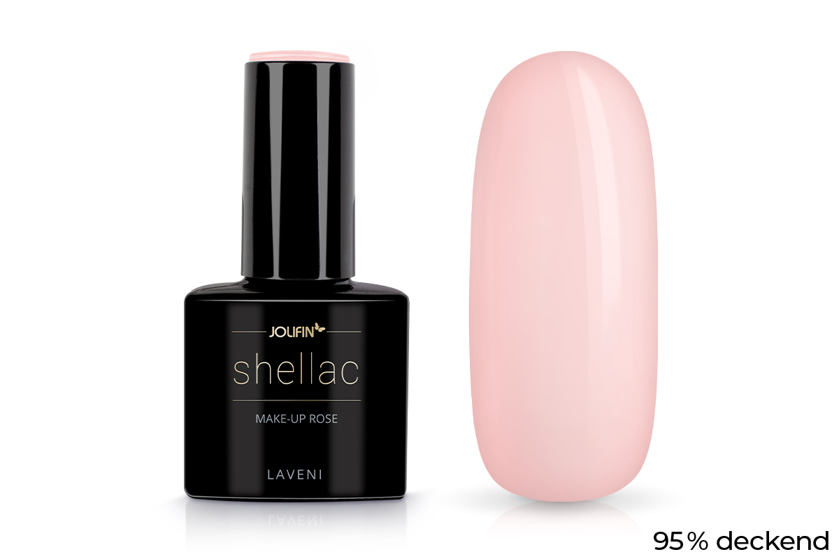 Jolifin LAVENI Shellac - make-up rose 10ml