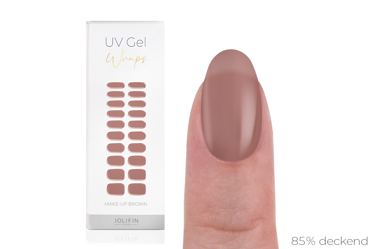 Jolifin LAVENI UV Gel-Wraps - make-up brown