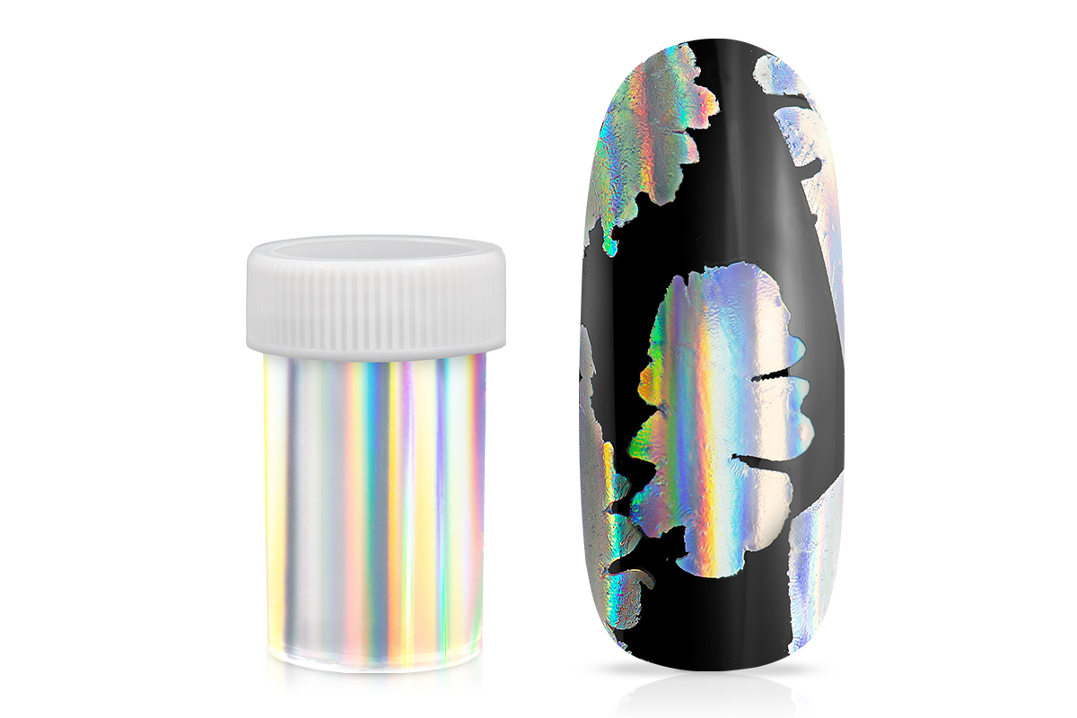 Jolifin Transfer Nagelfolie XL - Chrome unicorn silver