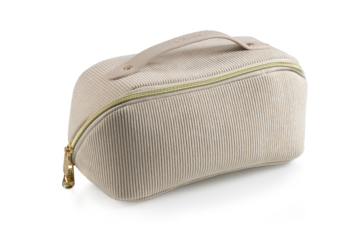 Jolifin Kosmetik- & Pinseltasche - beige Kord