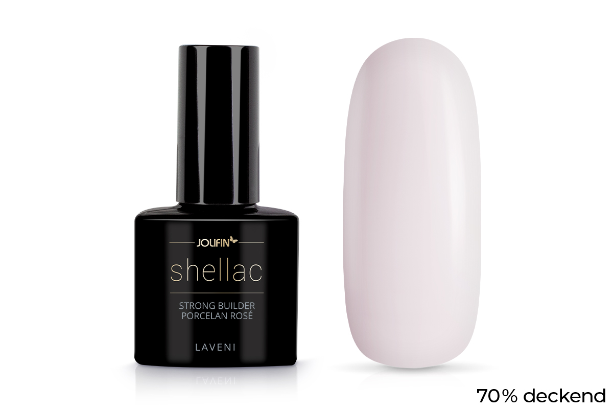 Jolifin LAVENI Shellac - StrongBuilder porcelain rosé 10ml