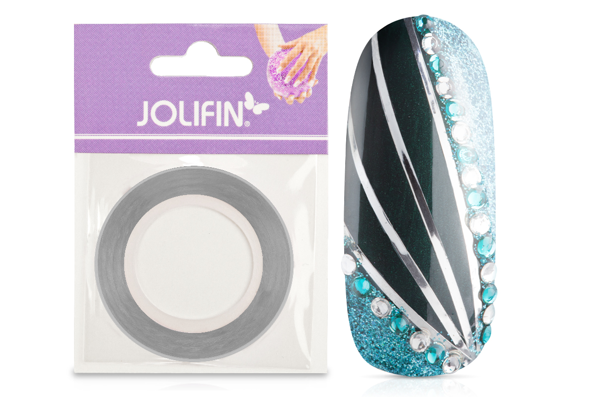 Jolifin Nailart Pinstripes chrome silber