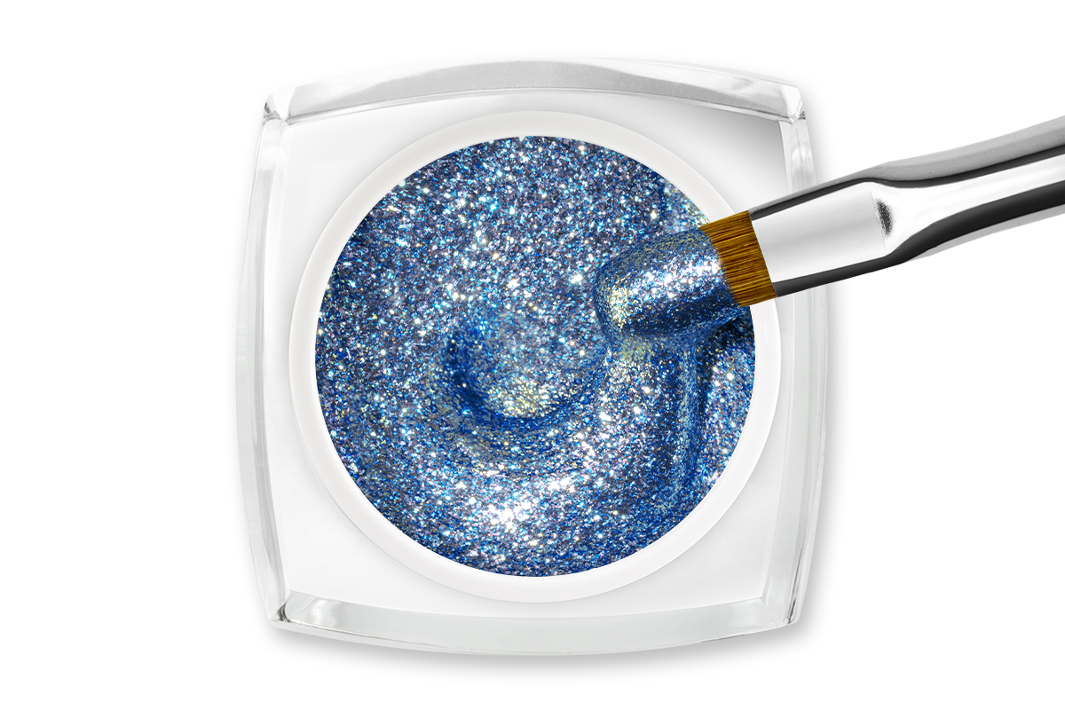 Jolifin LAVENI Farbgel - sparkle chrome ice-blue 5ml