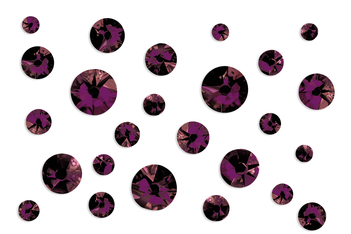 Jolifin LAVENI Strass-Display - berry