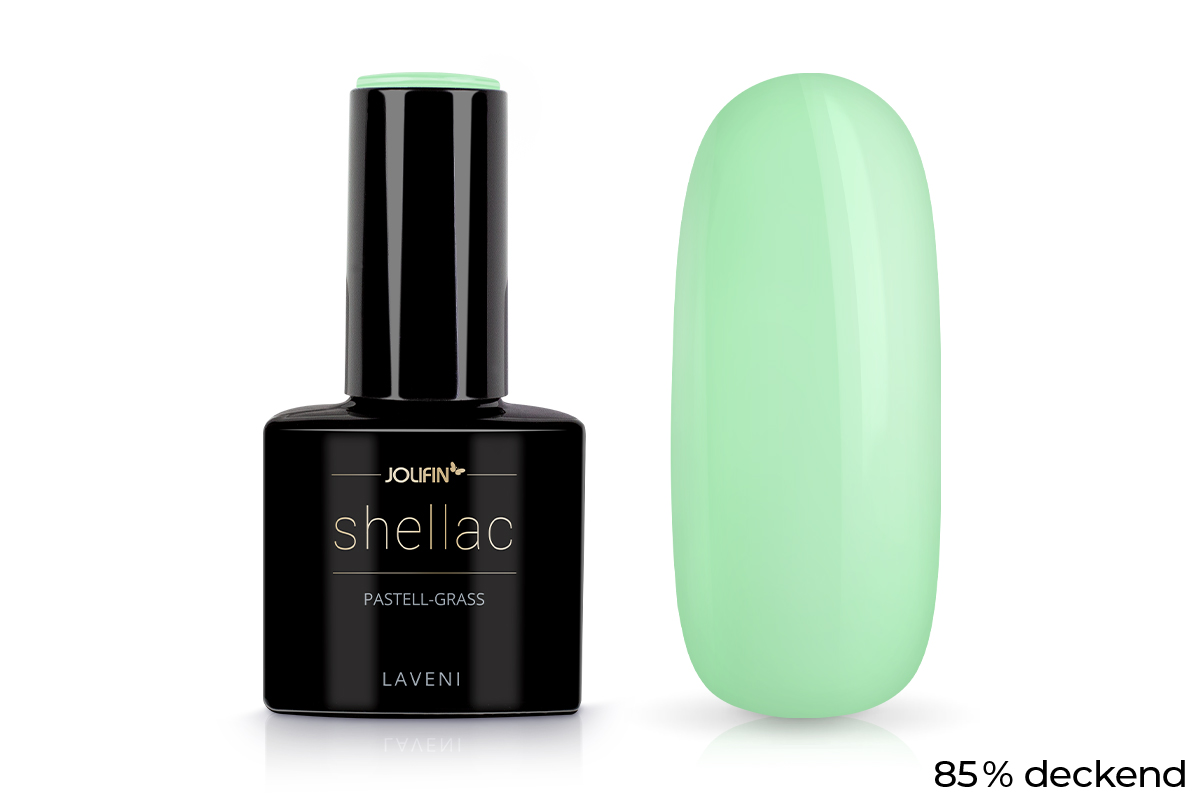 Jolifin LAVENI Shellac - pastell-grass 10ml