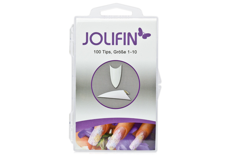 Jolifin 100er Tipbox Stiletto french-white
