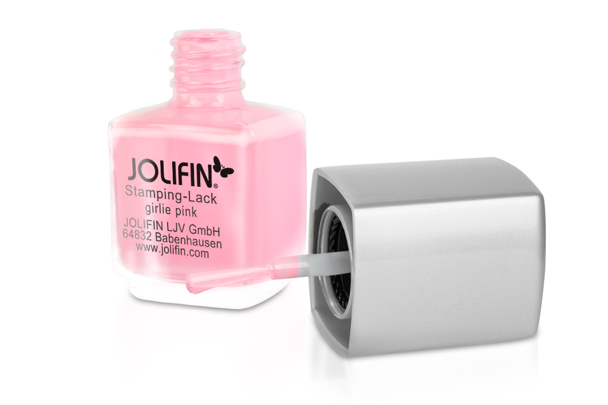 Jolifin Stamping-Lack - girlie pink 12ml