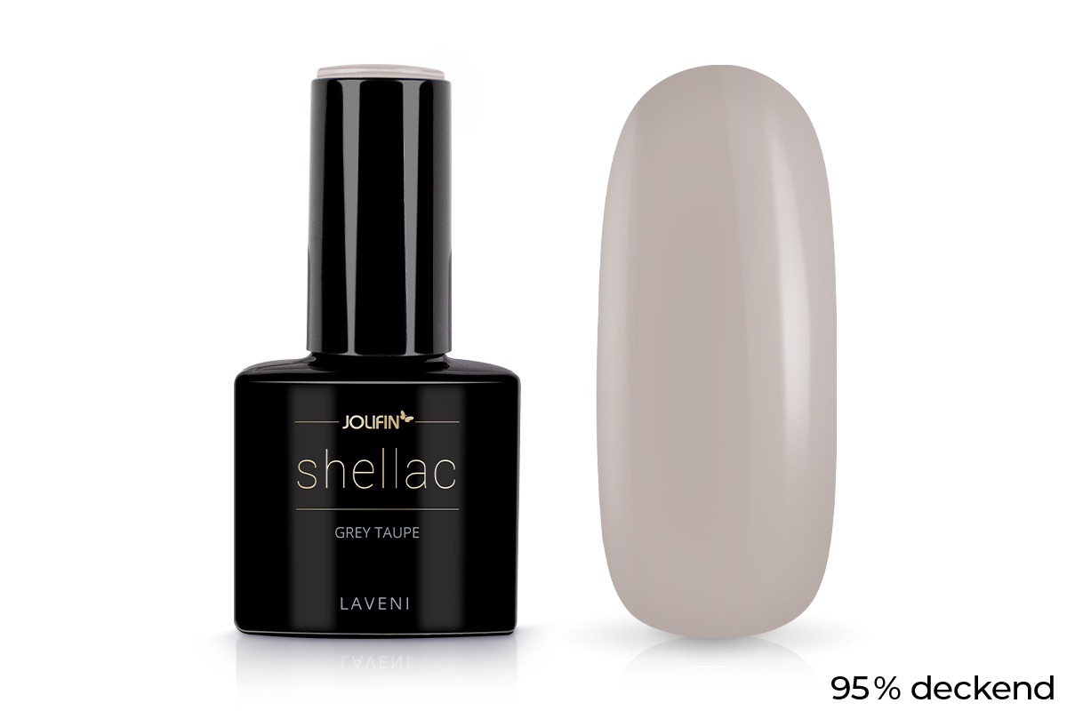 Jolifin LAVENI Shellac - grey taupe 10ml