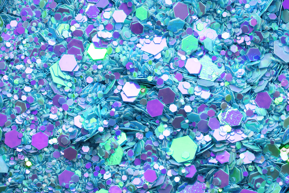 Jolifin LAVENI Festival Glitter - babyblue